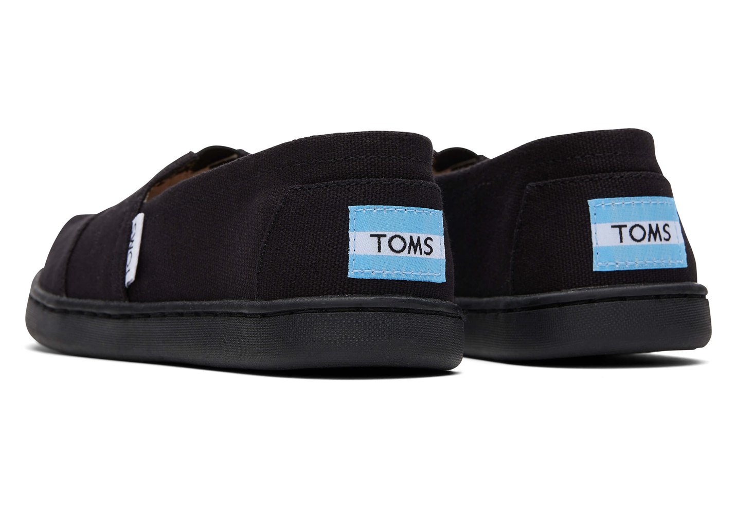 Toms Alpargata Youth Canvas Espadrille Black - Kids - 26173-XJVQ